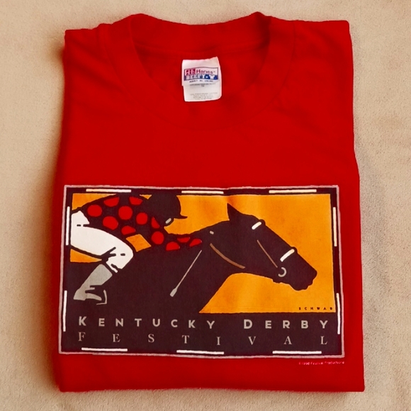 Hanes Other - Red 1998 Kentucky Derby Festival shirt